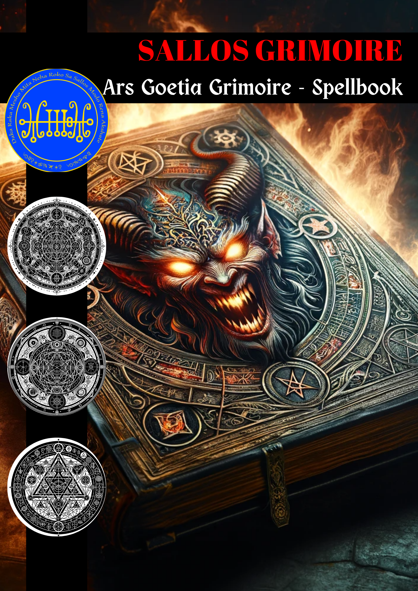 Grimoire of Sallos Cantus & Rituales Grimoire ad scintillam Libidinem & Desiderium - Abraxas Amuletes ® Magic Talismans Initiationes