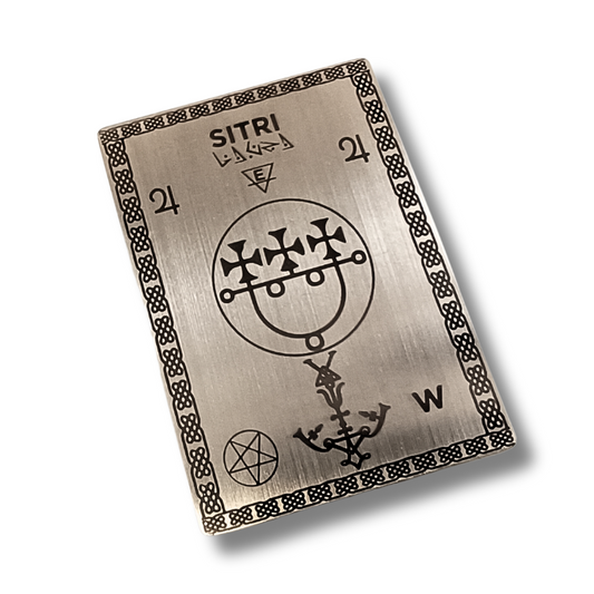 Invocation & Alignment Pad med Sigil of Sitri til hjemmealter og hekseri - Abraxas Amulets ® Magic ♾️ Talismaner ♾️ Indvielser