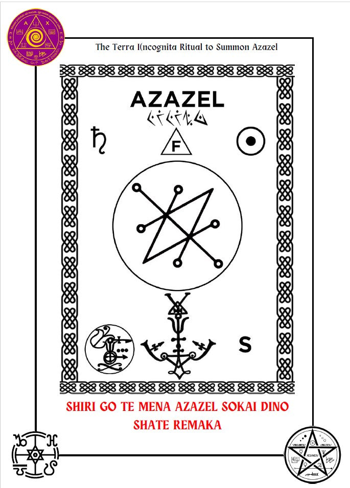 Grimoire of AZAZEL Higaada & Rituals si aad meesha uga saarto tamarta sunta ah, xannibaadaha iyo inaad awood u yeelato naftaada - Abraxas Amulets ® Magic ♾️ Talismans ♾️ Bilaabooyin