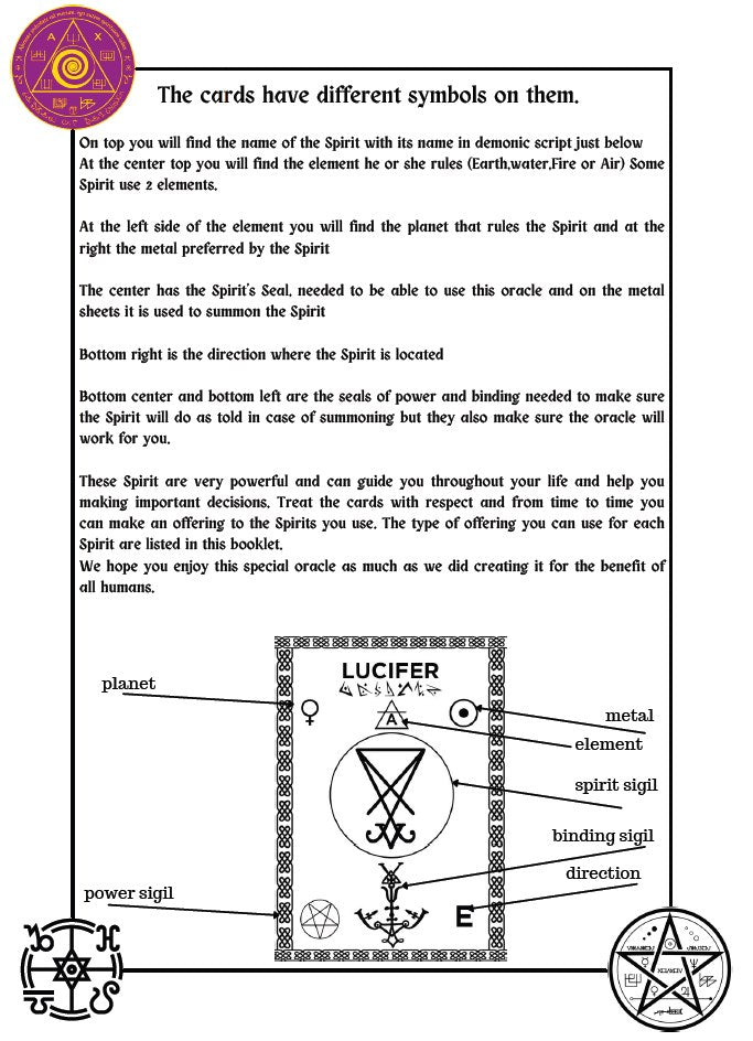 Grimoire di Lucifer Spells & Rituals per truvà a luce à a fine di u tunnel - Abraxas Amulets ® Magic ♾️ Talismans ♾️ Initiations