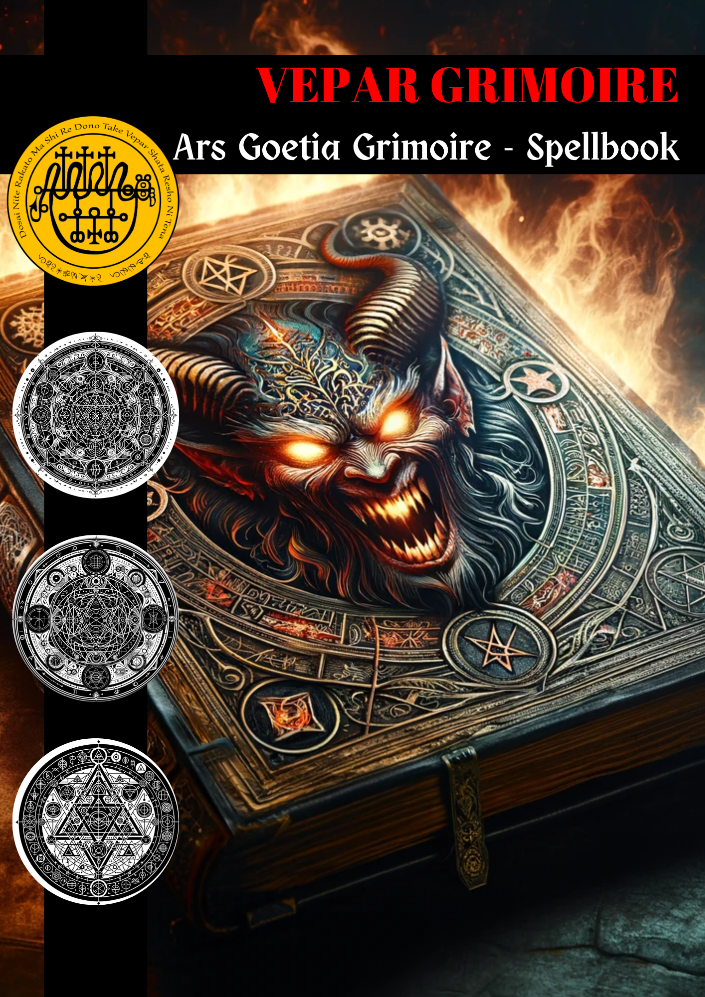 Grimoire of Vepar Spells & Rituals Grimoire for Eleminate Toxic Emotions - Abraxas Amulets® Magic ♾️ Talismans ♾️ Initiations