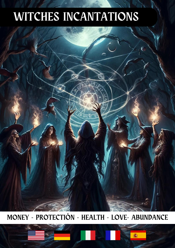 Witches Incantations: A Guide to Powerful Spells and Magic Art Posters - Abraxas Amulets ® Magic ♾️ Talismans ♾️ Initiations