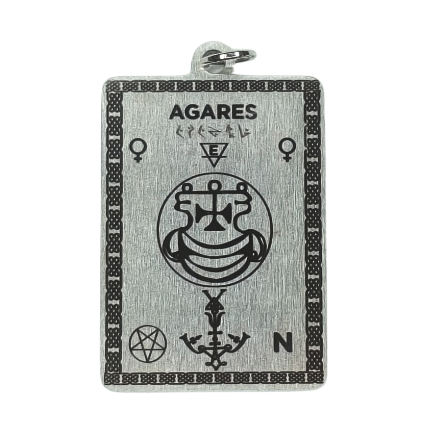 Masters Amulet of Demon Agares for Command, Confidence, and Mastery Over Speech