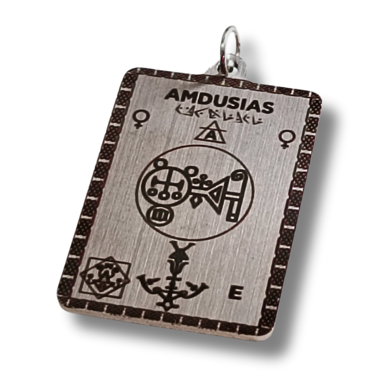 Demon Amulet: Amdusias’ Blessings in Stainless Steel