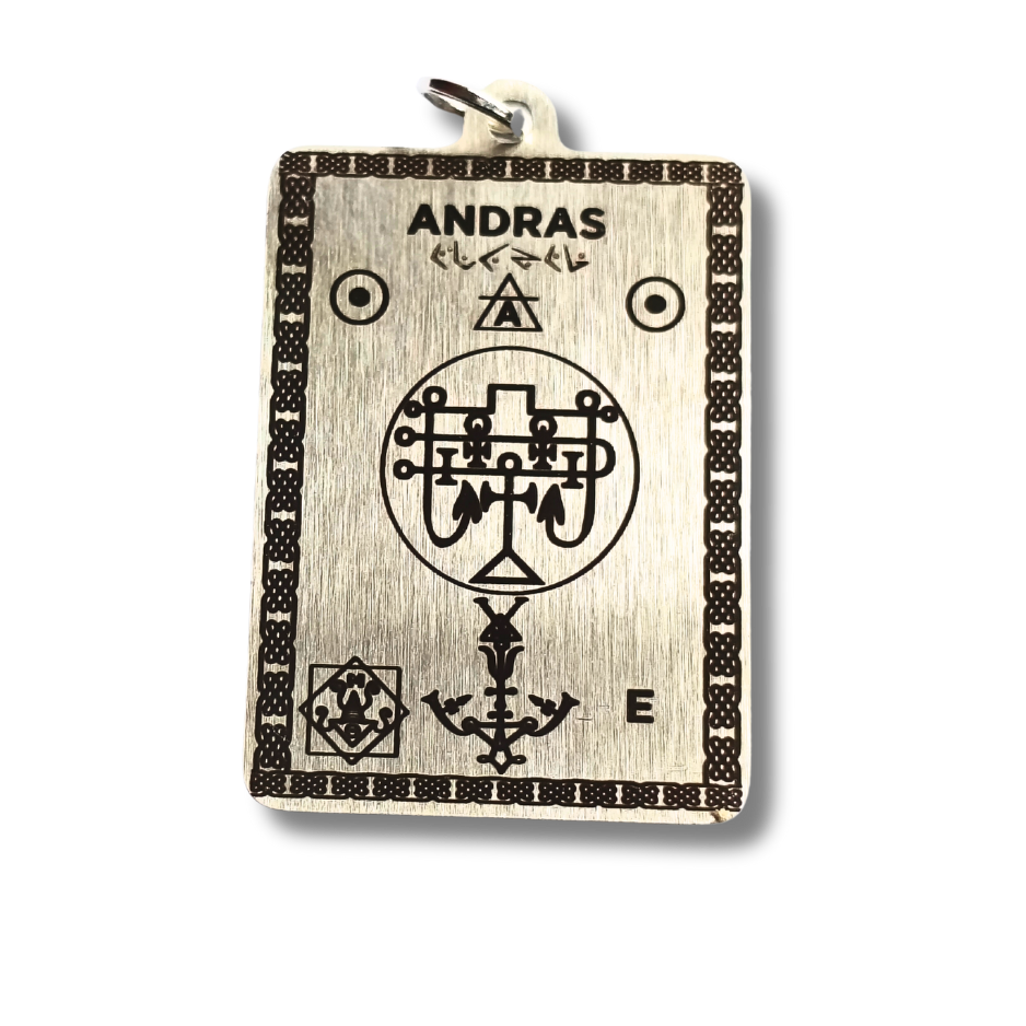 Masters Amulet of Demon Andras for Fearless Confidence and Tactical Mastery