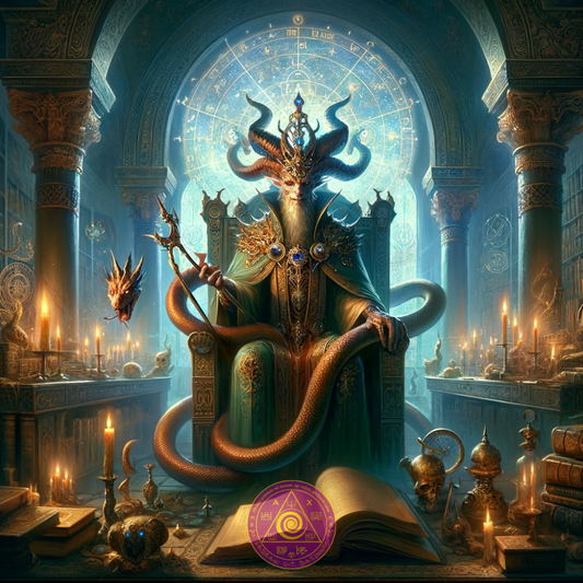 Artă spirituală de perete a demonului Astaroth, tapet Astaroth, poster Astaroth, poster demon - Abraxas Amulets ® Magic ♾️ Talismans ♾️ Initiations
