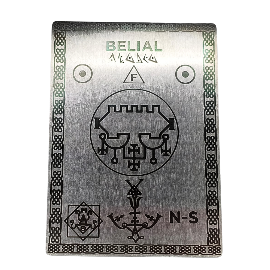 Invocation & Alignment Pad with the Sigil of Belial for home altar & Witchcraft