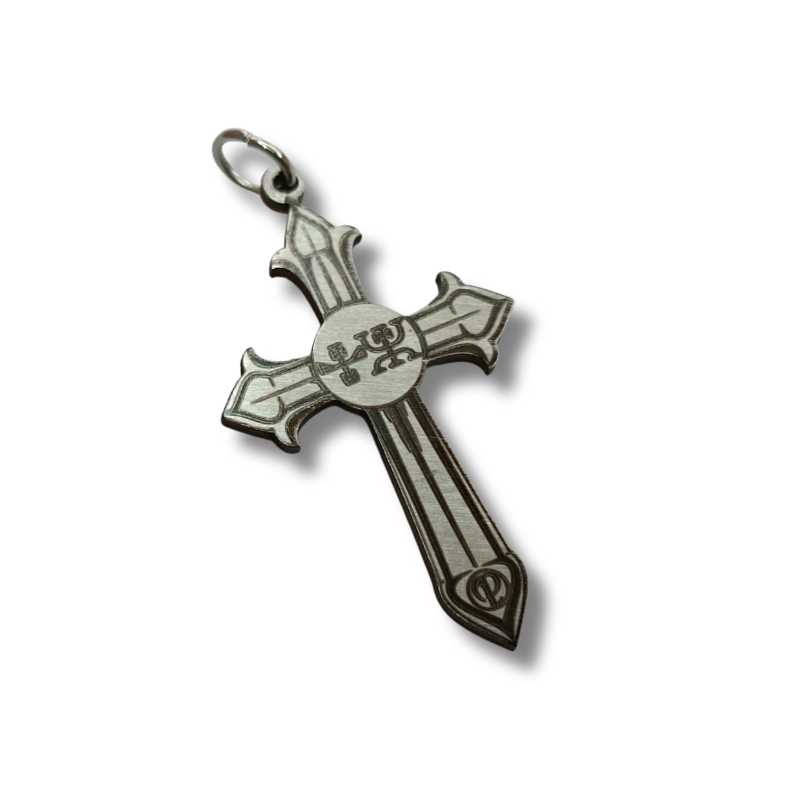 Caliel Holy Cross Necklace with Angel Sigil