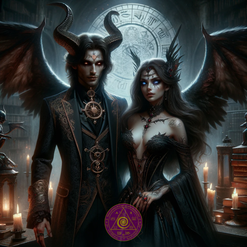 Unlock the Mystical Realm with Demon Dantalion's Art - Abraxas Amulets ® Magic ♾️ Talismans ♾️ Initiations