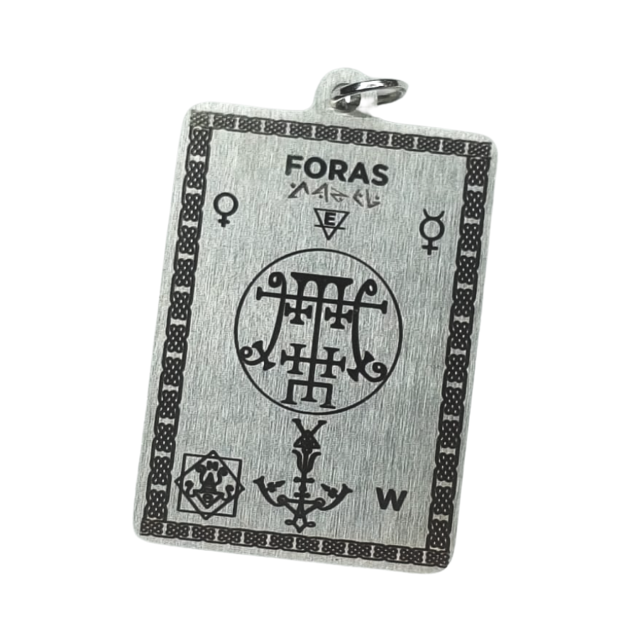Masters Amulet of Demon Foras for Mastery, Health, and Hidden Knowledge