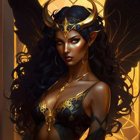Dæmonkunst: Succubus Lilithra fra Lilith's Court - Abraxas Amulets ® Magic ♾️ Talismaner ♾️ Indvielser