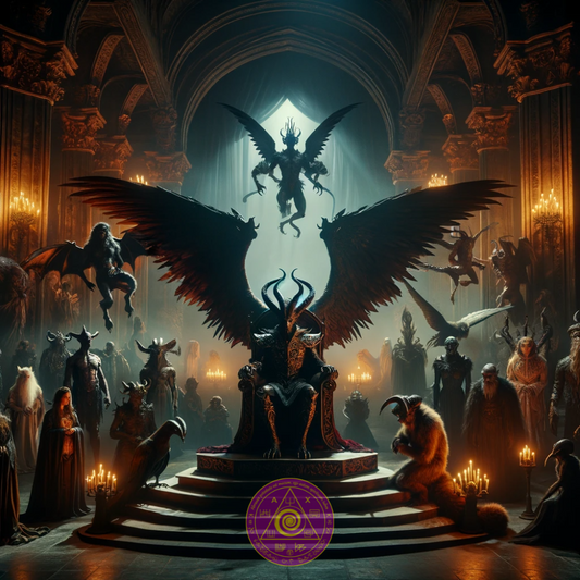 Spiritualis Murus Artis Daemonis Luciferi, Luciferi Wallpaper, Lucifer Poster, Demon Poster - Abraxas Amulets ® Magic ♾️ Talismans Initiationes