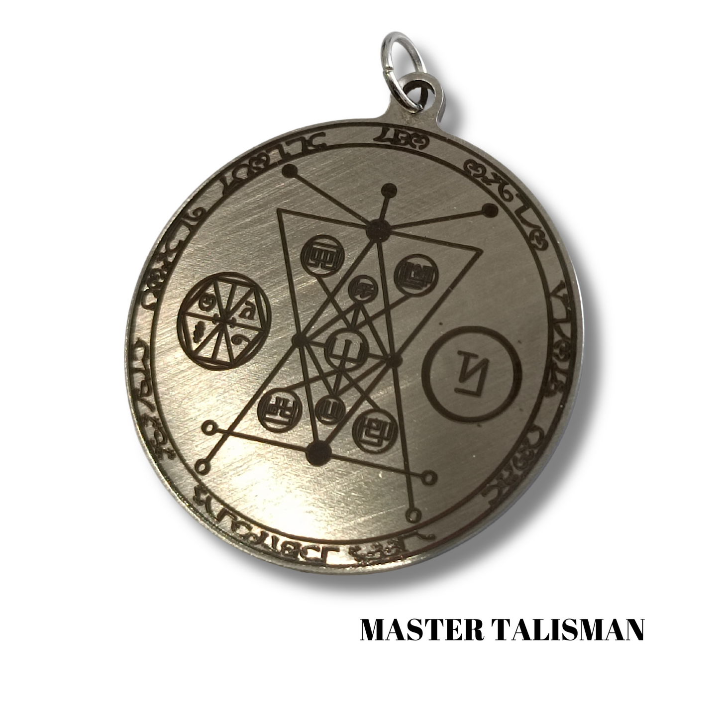 Sage Silver Amulet Pendant Necklace - Master Talisman - ເພີ່ມພະລັງຂອງເຈົ້າ - Abraxas Amulets ® Magic ♾️ Talismans ♾️ ການລິເລີ່ມ