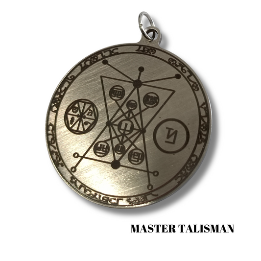 Sage Silver Amulet Pendant Necklace - Master Talisman - បង្កើនថាមពលរបស់អ្នក - Abraxas Amulets ® Magic ♾️ Talismans ♾️ ការចាប់ផ្តើម