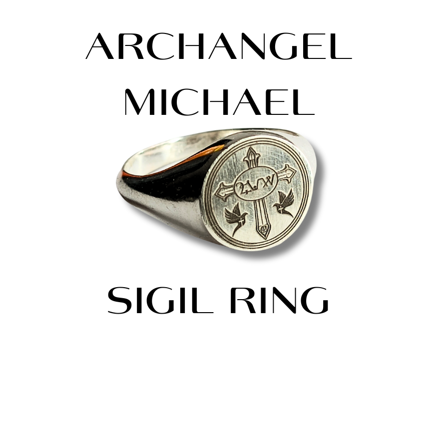 Anillo del Arcángel Miguel con Sigilo