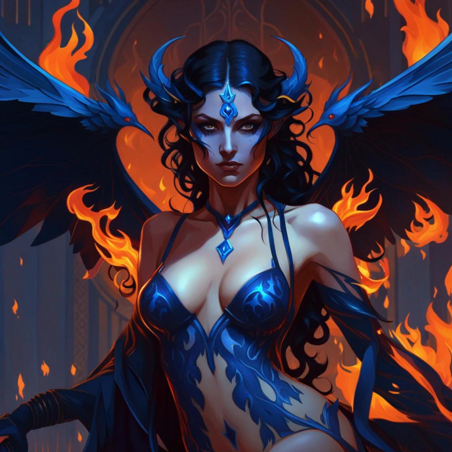 Demon Art: Succubus Valixis van Lilith's Court - Abraxas Amulets ® Magic ♾️ Talismans ♾️ Inisiasies
