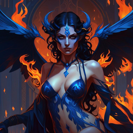 Arte Demoníaca: Succubus Valixis da Corte de Lilith - Amuletos Abraxas® Magia ♾️ Talismãs ♾️ Iniciações