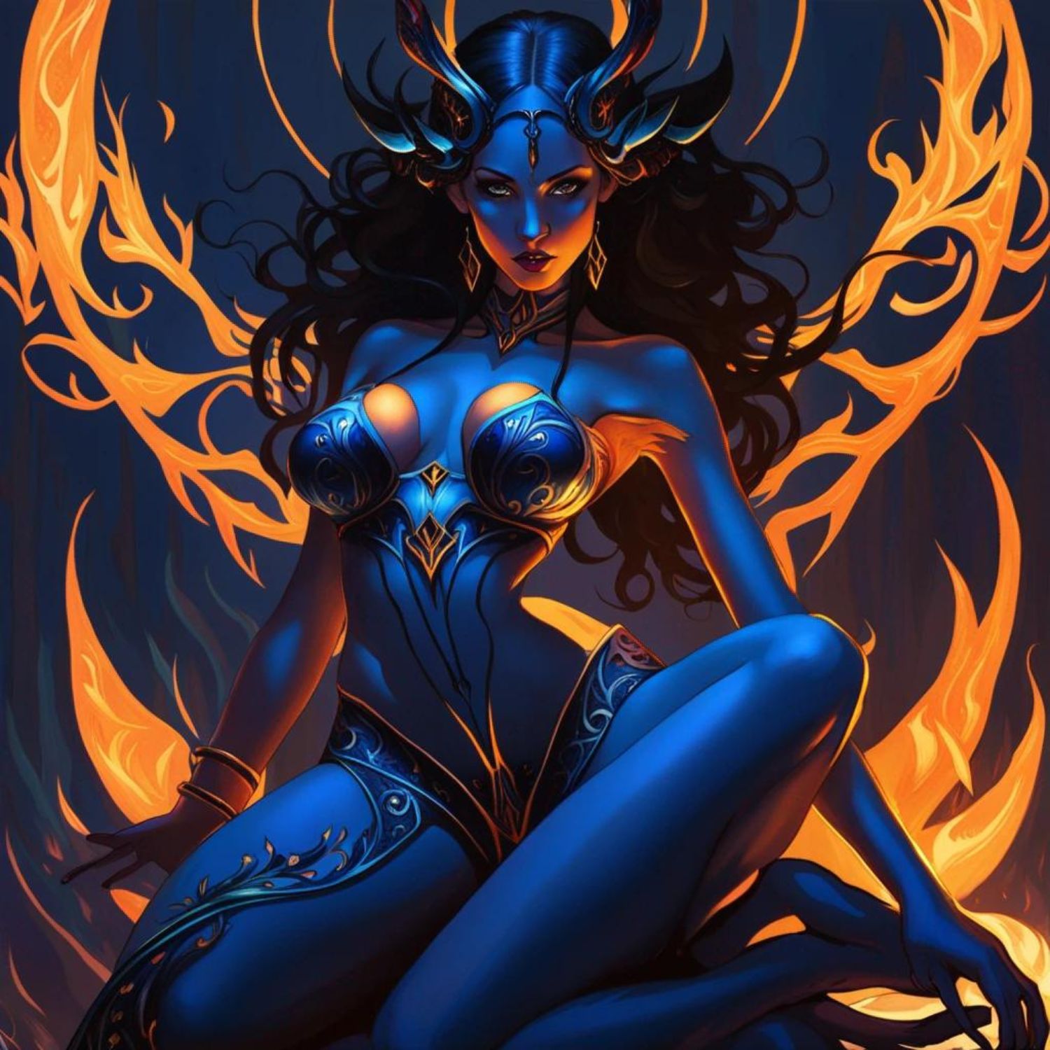 Demon Art: Succubus Valixis of Lilith's Court - Abraxas Amulets ® Magic ♾️ Talismans ♾️ Initiations