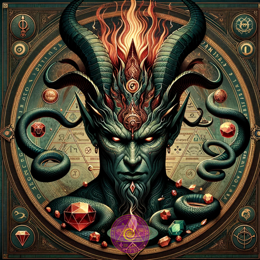 Spiritual Wall Art of Demon Volac, Volac Wallpaper, Volac Poster, Demon Poster - Abraxas Amulets ® Magic ♾️ Talismans ♾️ Initiations