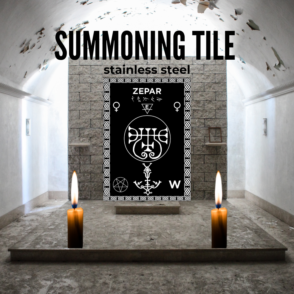 Demon Zepar Altar Tile for Summoning, Rituals and Invication