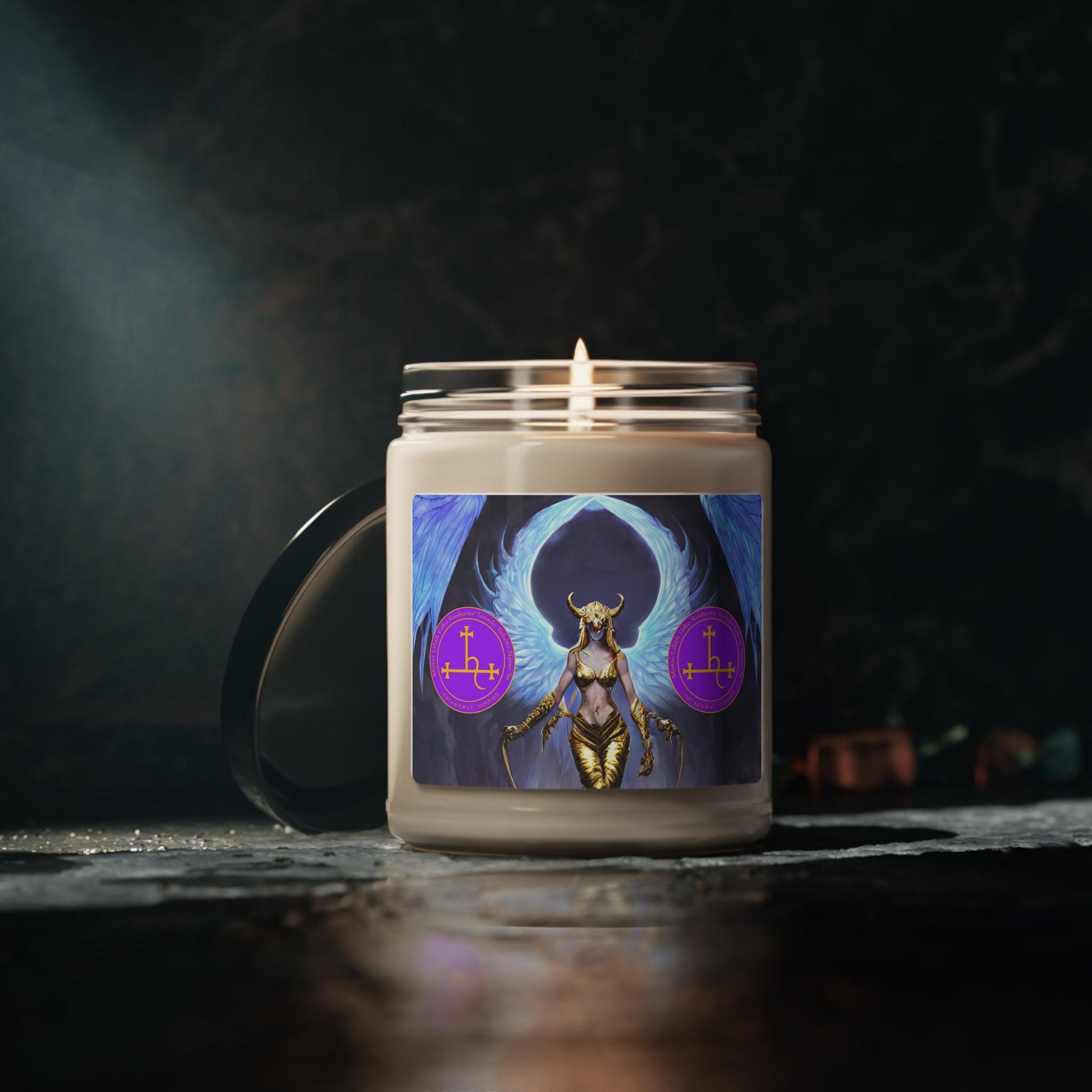 Demon-Queen-Lilith-Altar-Scented-Soy-Candle-to-increase-personal-power-offerings-rituals-initiations-or-praying-and-meditation-5