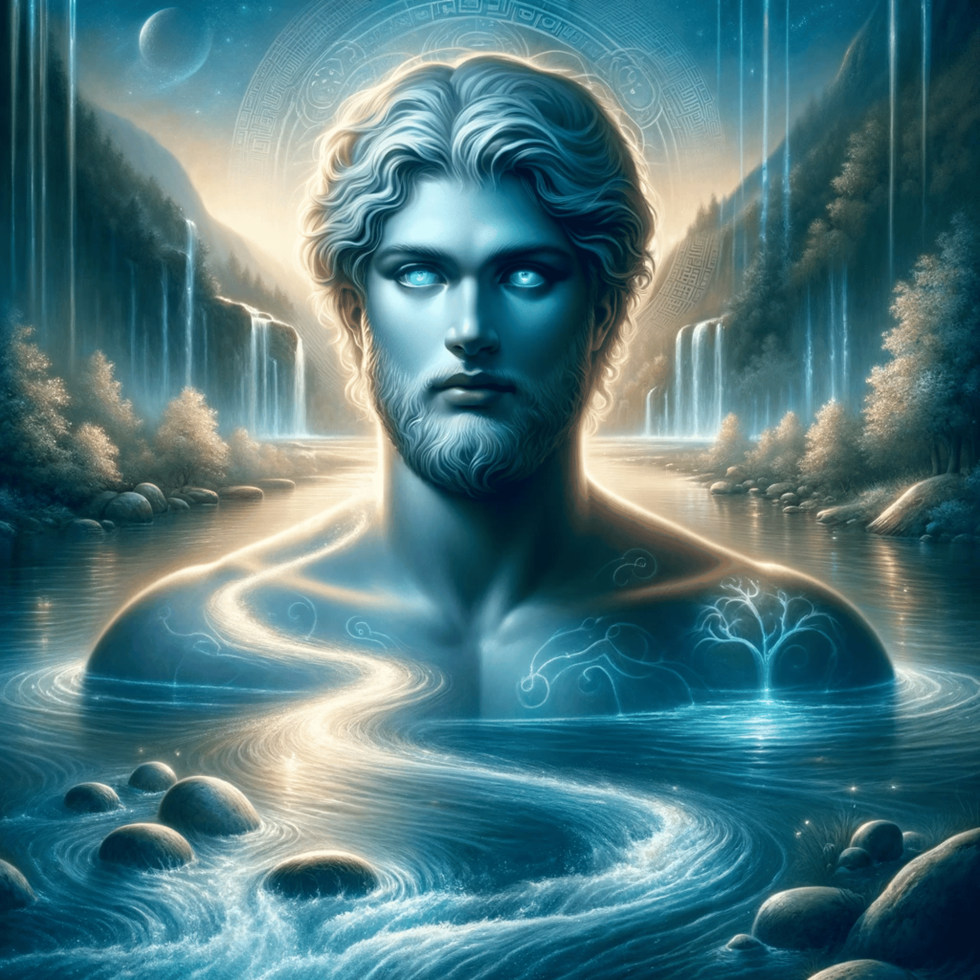 Sperimenta la serenità di Alfeo: il dio fluviale greco - Abraxas Amulets ® Magic ♾️ Talismani ♾️ Iniziazioni