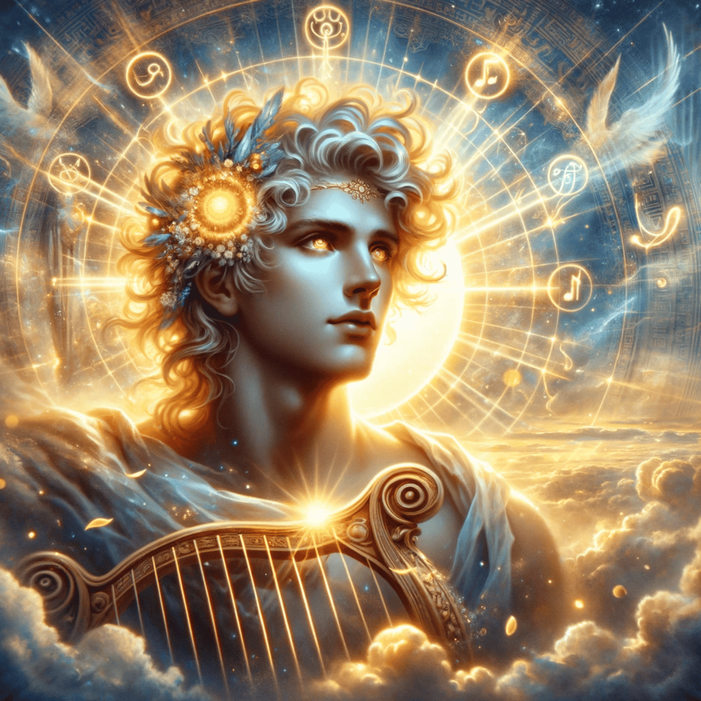 Apollonun parlaqlığını yaşayın: Yunan İşıq Tanrısı - Abraxas Amulets ® Magic ♾️ Talismanlar ♾️ Təşəbbüslər