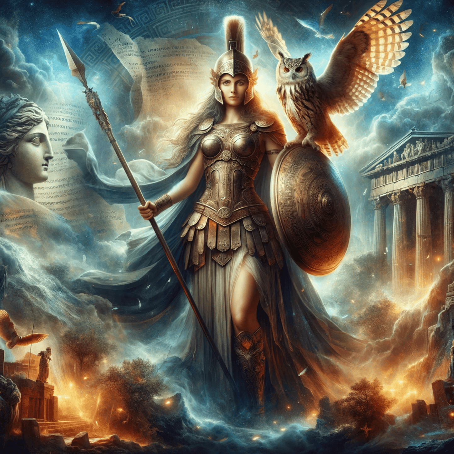 Athena's Strategic Brilliance: Elevate Mind and Space - Abraxas Amulets ® Magic ♾️ Talismans ♾️ Initiationer