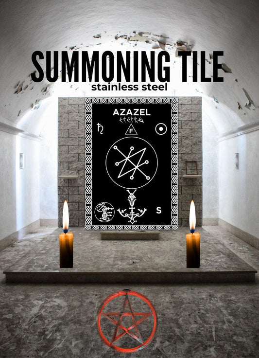 නිවසේ පූජාසනය මායා කර්මය සඳහා Azazel-of-Sigil-of-the-Sigil-with-Alinment-Pad-Azazel-for-home-altar-Witchcraft