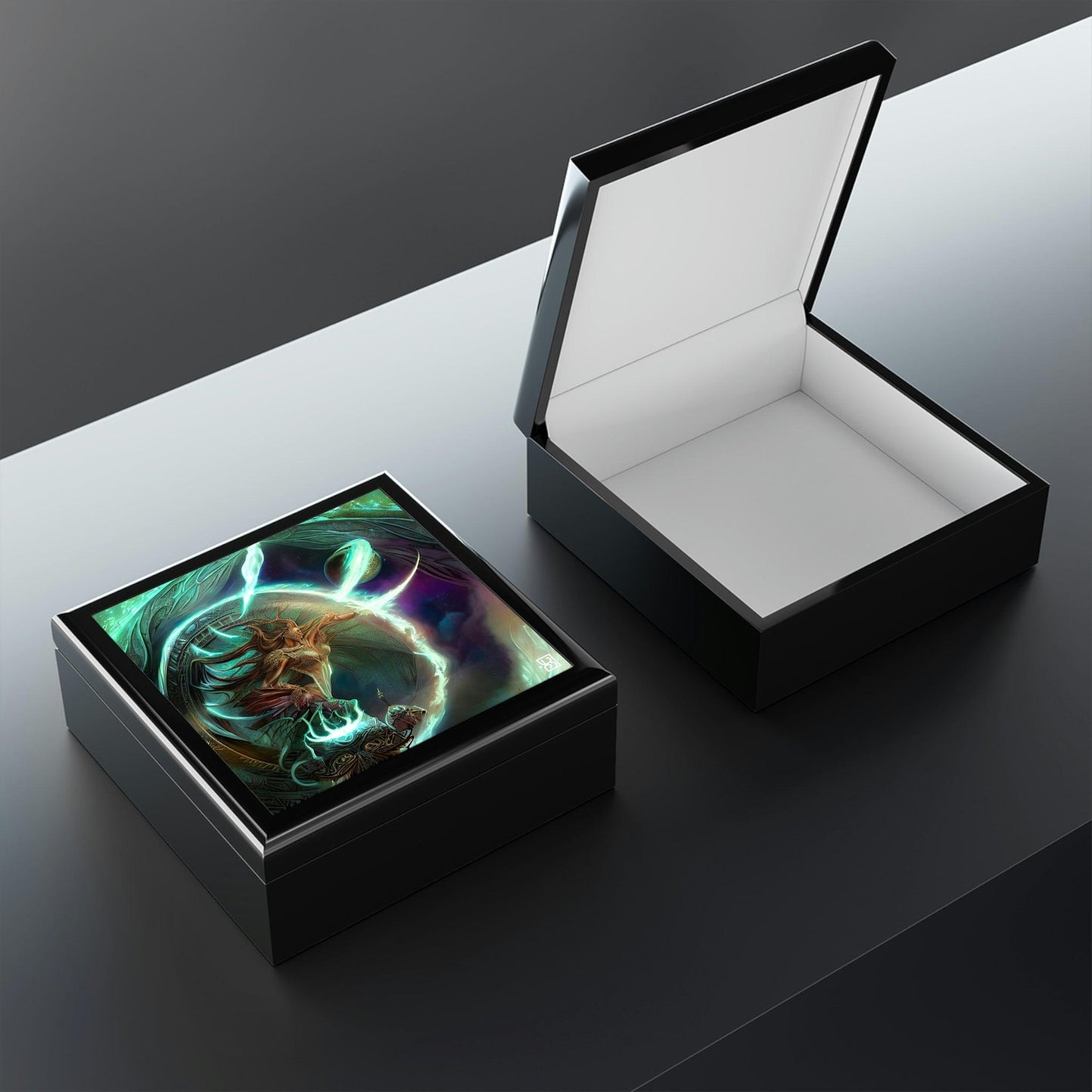行星魔法能量珠寶盒，用於存放您的護身符和戒指 3