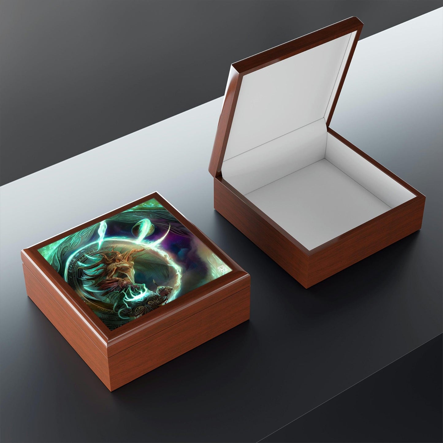 行星魔法能量珠寶盒，用於存放您的護身符和戒指 6