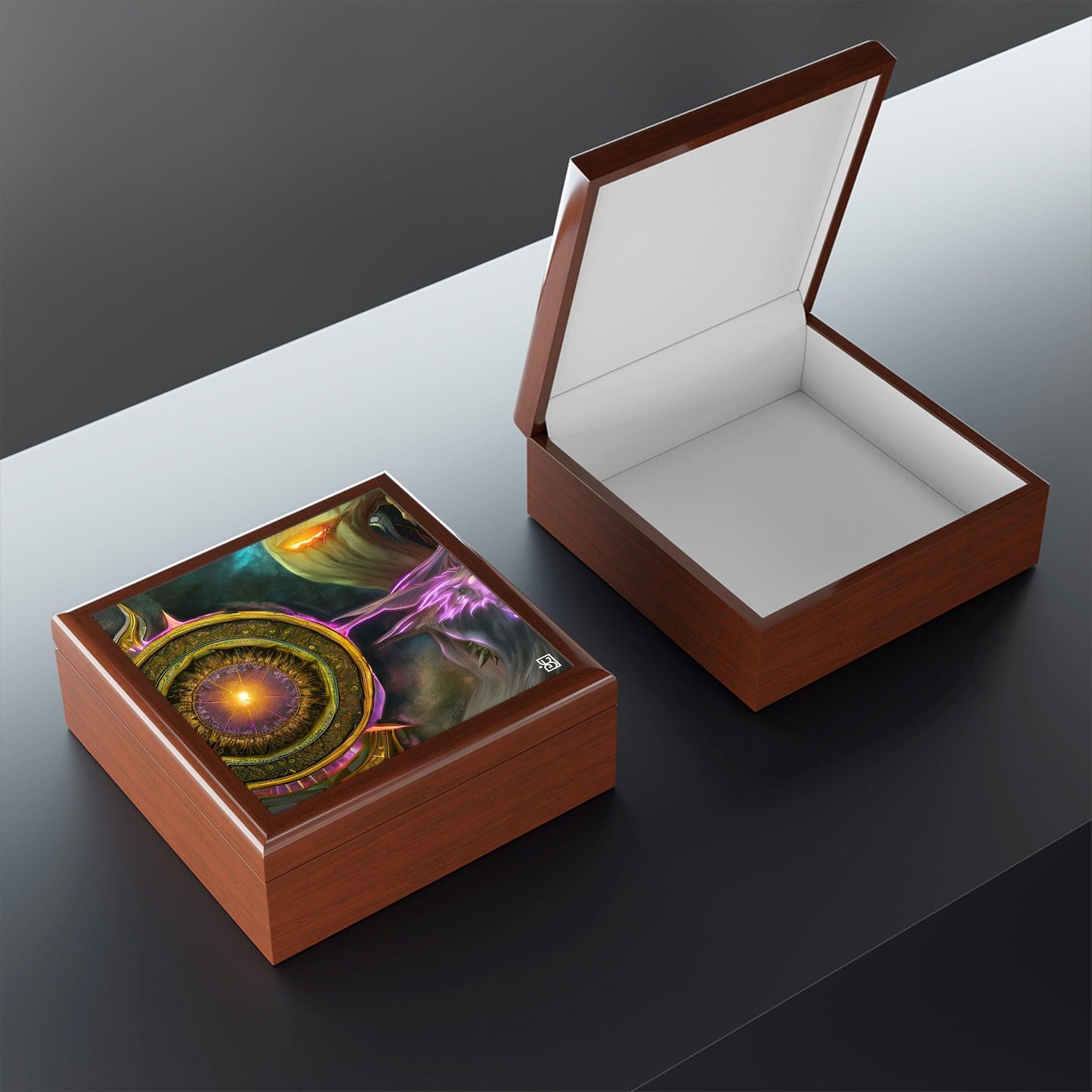 Planetary-Magic-Gold-Energy-Jewelry-Box-lati-fipamọ-rẹ-talismans-ati-oruka-6