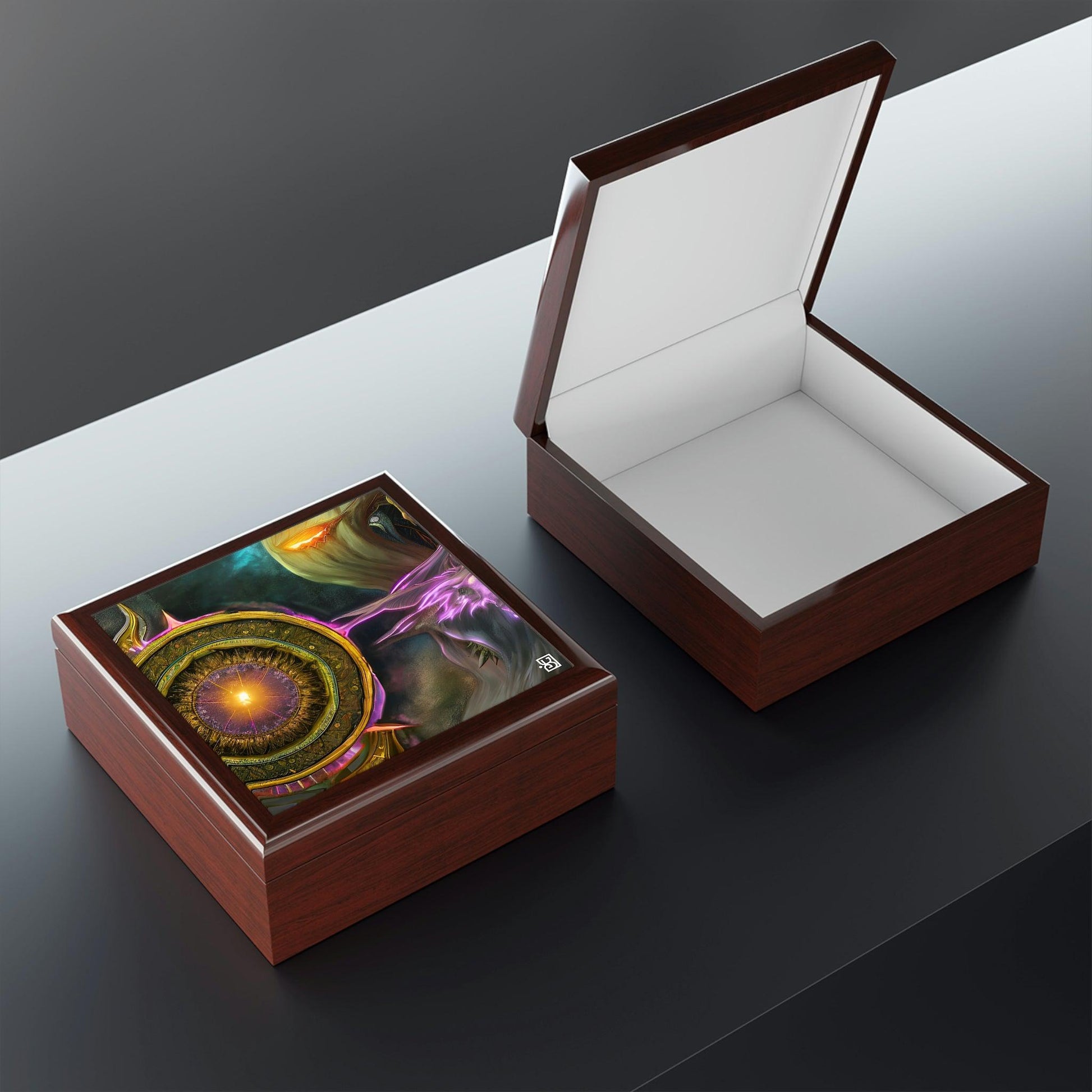 Planetary-Magic-Gold-Energy-Smycken-ask-att-förvara-dina-talismaner-och-ringar-9