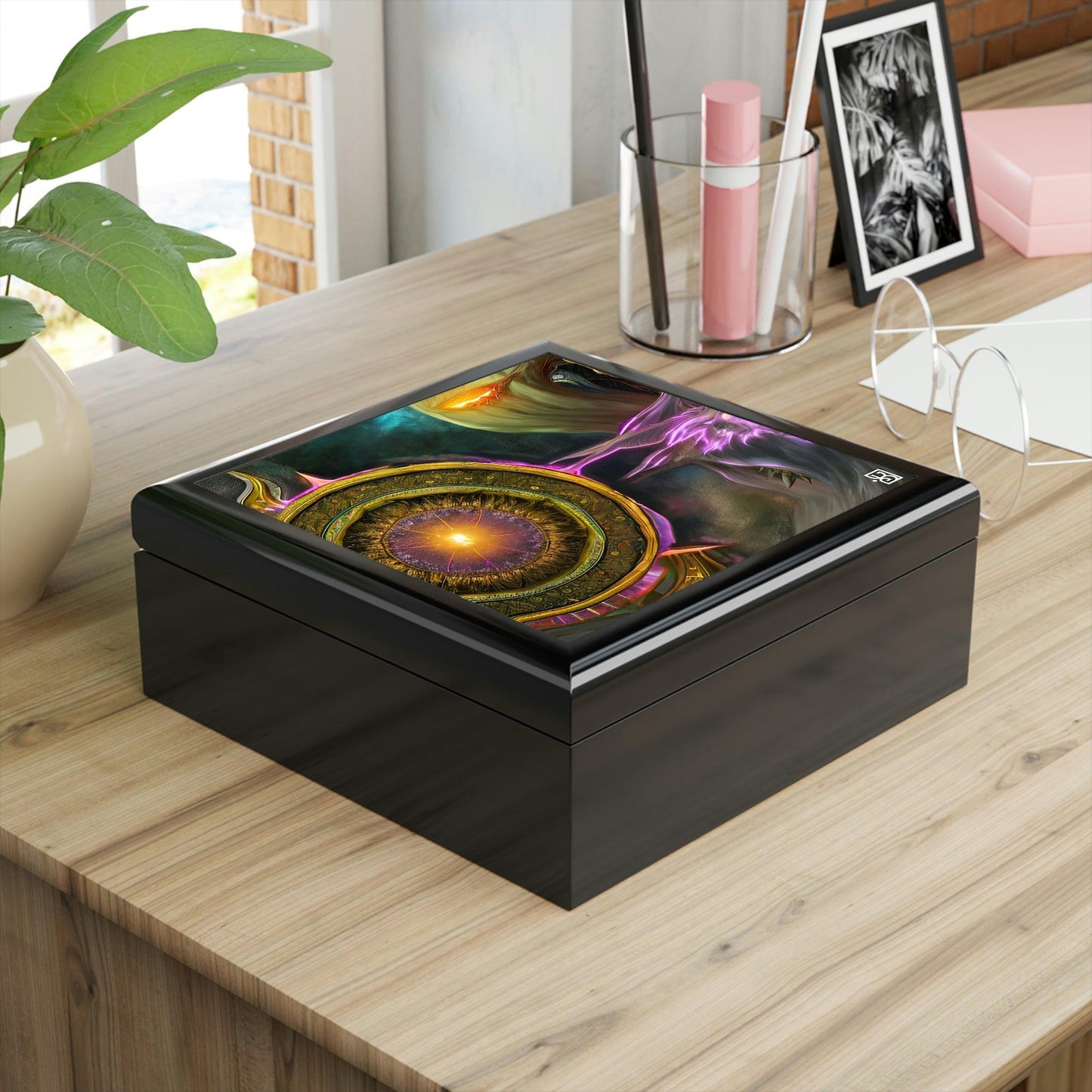 Planetary-Magic-Emas-Energy-Jewelry-Box-untuk-menyimpan-azimat-dan-cincin anda