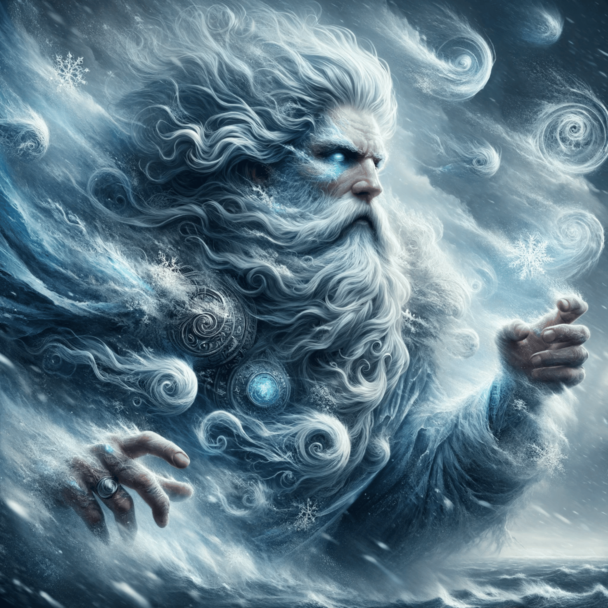 Iskusite moć sjevernog vjetra: umjetnost grčkog boga Boreja - Abraxas Amulets® Magic ♾️ Talismani ♾️ Inicijacije