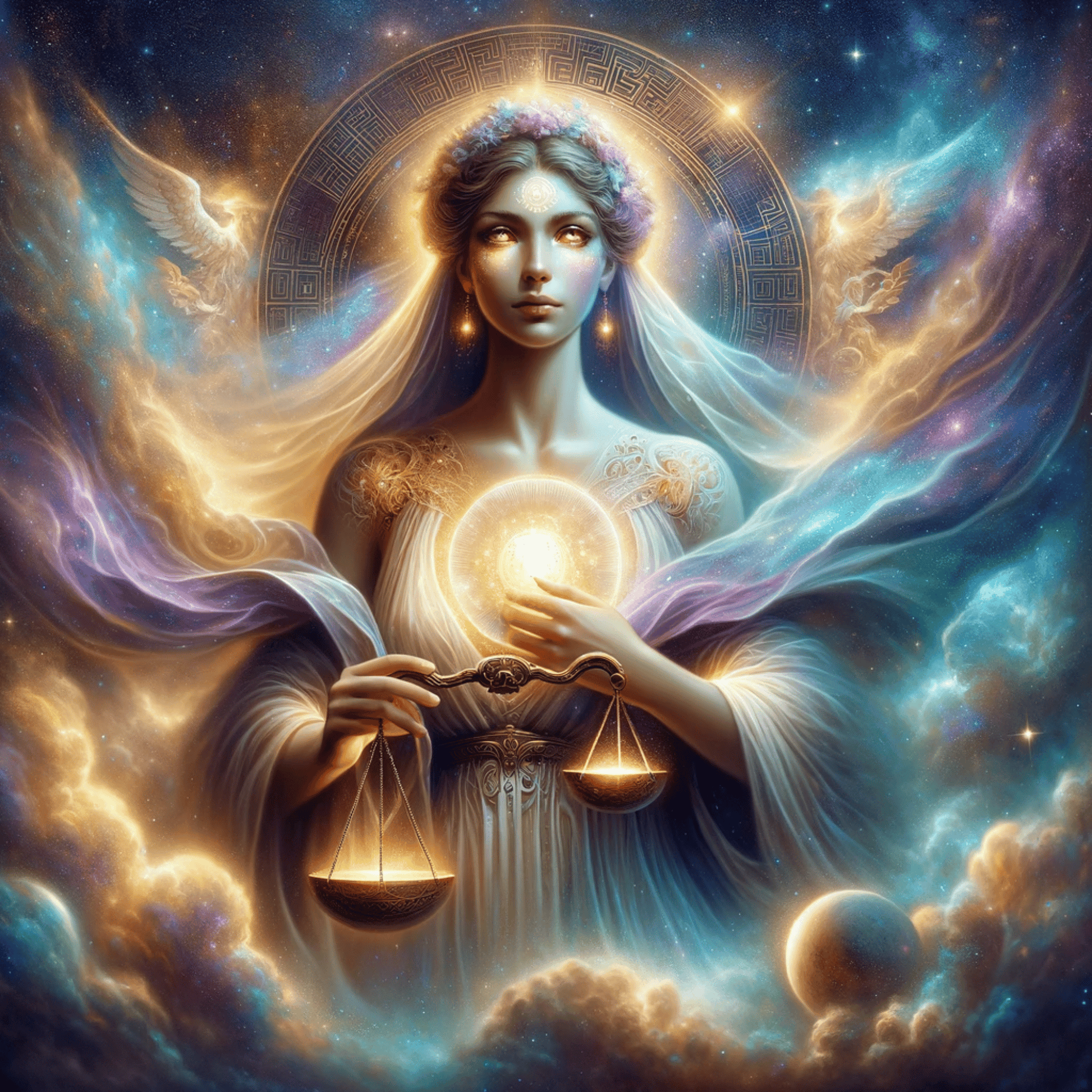 Experience the Power of Destiny: Greek Nymph Adrastea Art - Abraxas Amulets ® Magic ♾️ Talismans ♾️ Initiations